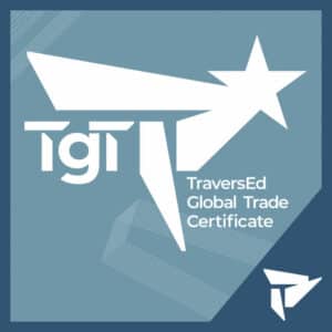 TraversEd Global Trade Certificate in Blue